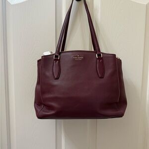 Kate Spade Monet Large Compartment Tote (Burgundy)